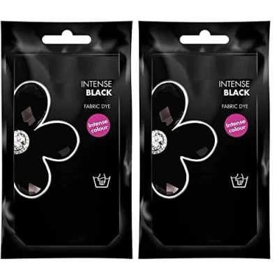 Image of UKDeals Direct® 2 x Dylon Intense Black 50g Coloured Hand Wash Fabric Clothes Dye