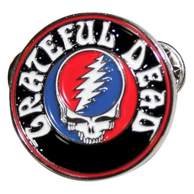 Image of Grateful Dead Steal Your Face Logo Pin Badge One Size