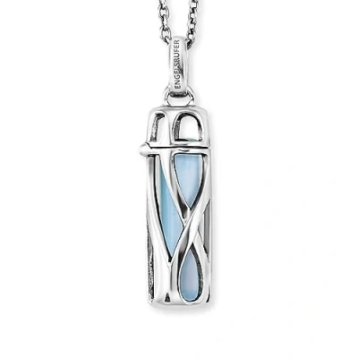 Image of Angel Whisperer, Women’s Sterling Silver Agate Chain Necklace, Silver, Länge: 50 cm ERN HEAL BA S