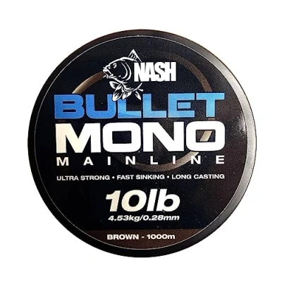 Image of Hull Angling Centre Nash Bullet Mono Brown 10lb 1000m T2804