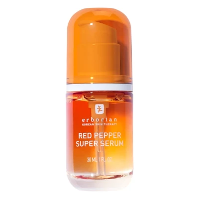 Image of Erborian Red Pepper Super Serum Energizes, evens out skin tone and boosts radiance 30 ml, Orange