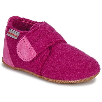 Image of Giesswein Unisex Baby Oberstaufen Slippers, Grape 374, 4 UK Child