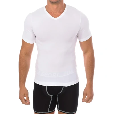 Image of Intimidea Mens Scollo V neck undershirt 200023 man White Size L/XL