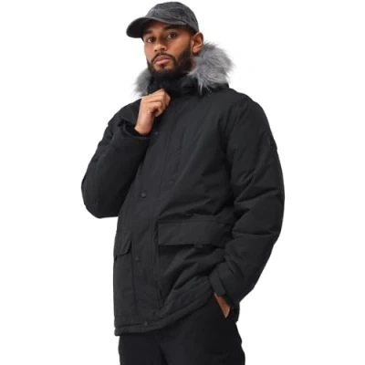 Image of Regatta Mens Salinger IV Waterproof Parka Jacket Coat Black XXL