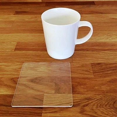 Image of Coasters Square Clear 4 Set
