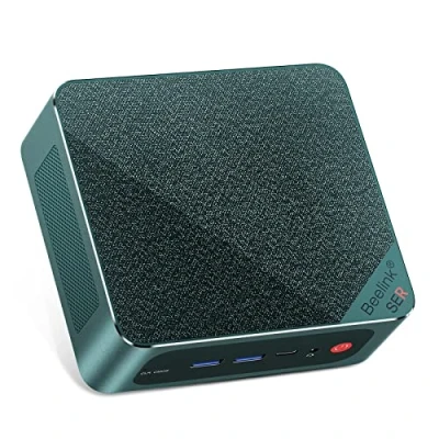 Image of Beelink Mini PC,AMD Ryzen 7 7735HS up to 4.7GHz, Gaming Computer 32GB DDR5 RAM 500GB M.2 NVME SSD Desktop PC 4K@60Hz Triple Display[SER6 PRO 32 500]