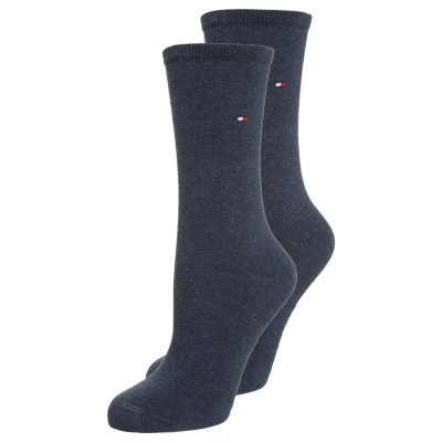 Image of Tommy Hilfiger Women SOCK Casual 2 PACK Socks, Women&#039;s, Size: 6 8, Jeans