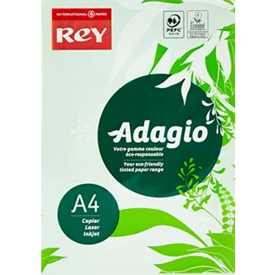 Image of Rey Adagio A4 160gsm Green Card 1 Ream (250 Sheets)