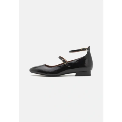Image of Gioseppo Kalsen Ankle strap ballet pumps, Women&#039;s, Size: 6, Black Leather