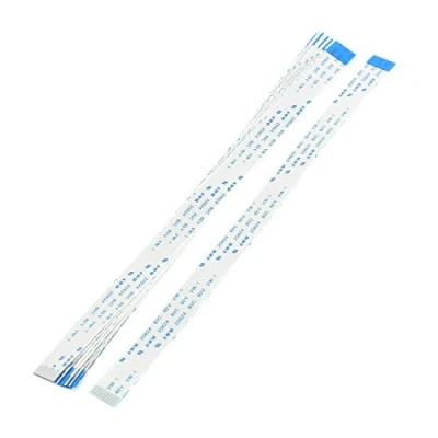 Image of sourcingmap 200mm FFC FPC Cable 1.0mm Pitch 10 Pin B Type Flexible Flat Ribbon (10 Pcs)