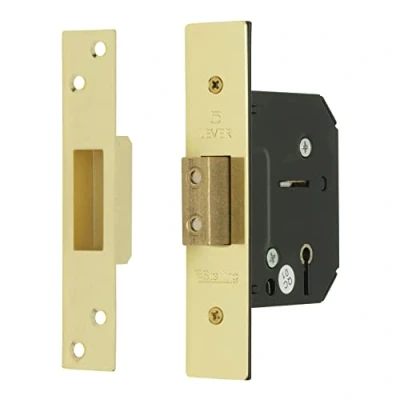 Image of Sterling MLD525 2.5 inch/67mm 5 Lever Deadlock Brass