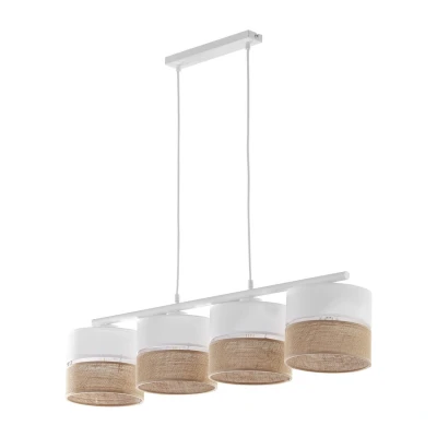 Image of TK Lighting Linobianco pendant light, linear, 4 bulb