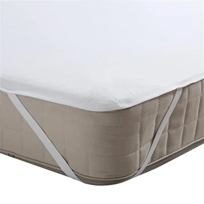 Image of Beedsooth Waterproof Mattress Protector Super King (180x200cm) Breathable Hypoallergenic Noiseless Cover with 4 Elastic Corner Straps Fits up to 30 cm deep Soft Cotton