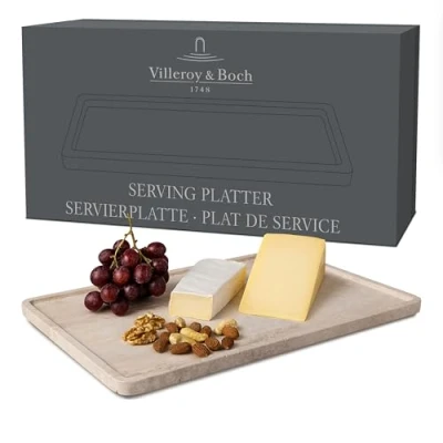 Image of Villeroy &amp; Boch Manufacture Travertine Large Rectangle Serving Platter
