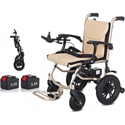 Image of 14KG Lightweight Lntelligent Folding Carry Adult Electric Wheelchairs,Power for Disabled with Joystick,Dual Function Heavy Duty Power Wheelchair,Electric Or Manual Wheelchair