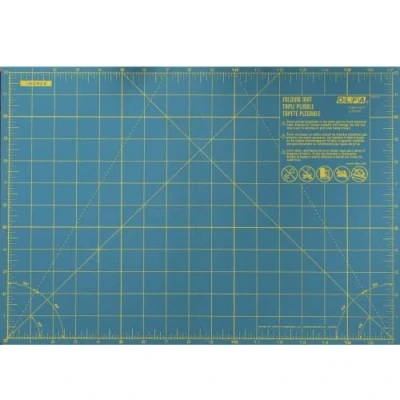 Image of Olfa Plastic Folded Cutting Mat 12 Inch x 17