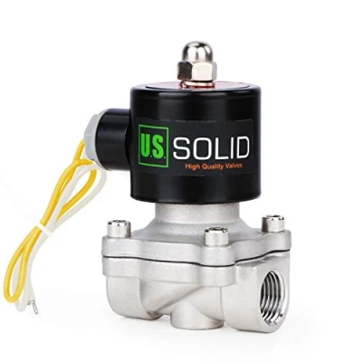 Image of 1/2&quot; Stainless Steel Electric Solenoid Valve 220V AC G Thread Normally Closed VITON from U.S. SOLID