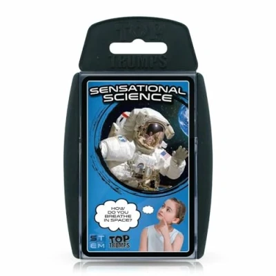 Image of Top Trumps STEM: Sensational Science Classics Card Game, learn scientific facts about antibiotics, X rays, and the Large Hadron Collider, educational gift toy for boys girls Aged 6 plus
