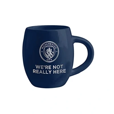 Image of FOCO Premier League Football Manchester City We&#039;re Not Really Here Slogan Tea Tub Mug