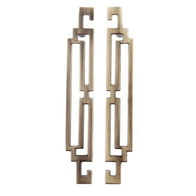 Image of Vintage Retro Style Handle Kitchen Cabinet Door Handles Drawer Knobs Furniture Hardware (2pcs, 128mm Antique Bronze)