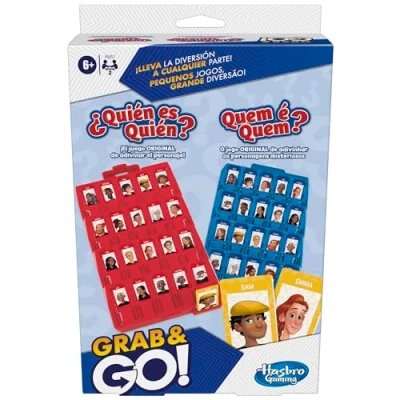 Image of Who&#039;s Who? Grab and Go Game The Original Character Guessing Portable for 2 Players Kids Travel