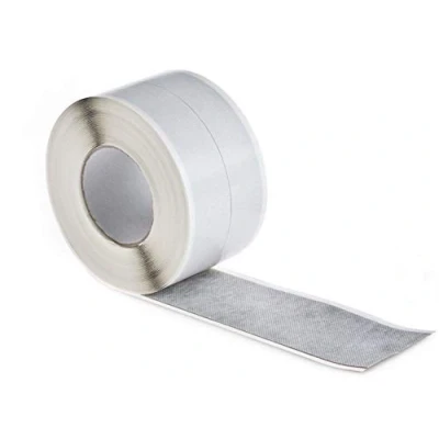Image of Nassboards Waterproof Tanking Tape Aqua Elastic Self Adhesive Butyl Joining Permanent Strong Sealing For Waterproofing Bathrooms, Shower Wet Rooms, Use Outdoors Indoors Preventing Leaks 15m