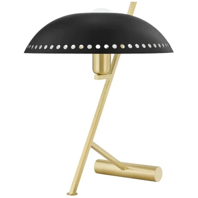 Image of Landis 1 Light Table Lamp Brass, Black, Metal, 2700K
