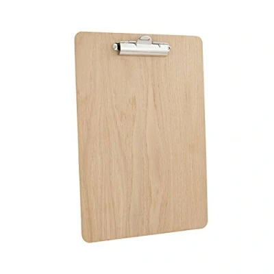Image of Chalkboards UK Clipboard, Wood, Natural, 24 x 34 2 cm