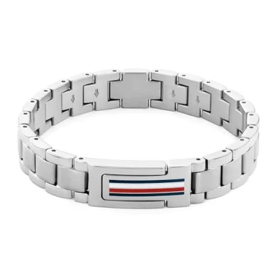 Image of Tommy Hilfiger Jewelry Men&#039;s Link Bracelet in Stainless Steel 2790596