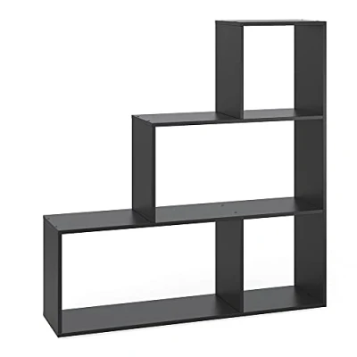 Image of Vicco Staircase shelf, Black, 116 x 123 cm