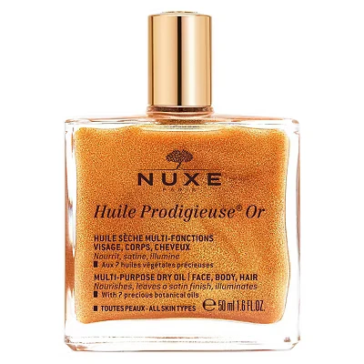 Image of Nuxe Huile Prodigieuse Golden Shimmer Face and Body Oil 50 ml (Pack of 1) bronze