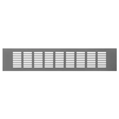 Image of LIRAST 80x400mm Silver Aluminium Radiator Grill 3x16 inch Kitchen Plinth Vent Cupboard Wardrobe Vents Air Covers Internal Ventilation Grilles Door for Interior Doors