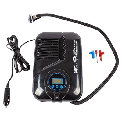 Image of Black 12V 250psi Digital Electric Pump By Blackspur