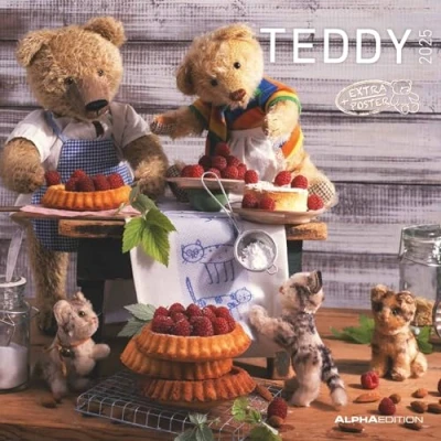 Image of Teddy 2025 Broschürenkalender 30x30 cm (30x60 geöffnet) Kalender mit Platz für Notizen Bildkalender Wandkalender herausnehmbarem Poster