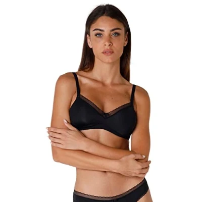 Image of Lovable Donna My Daily Comfort Bra, Black (004 NERO), 5 D / 38