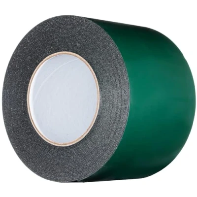 Image of YoiYee 100mm x 10m Double Sided Foam Tape, Strong Sticky Adhesive Green Film Glazing PE Sponge Strip Mounting Black