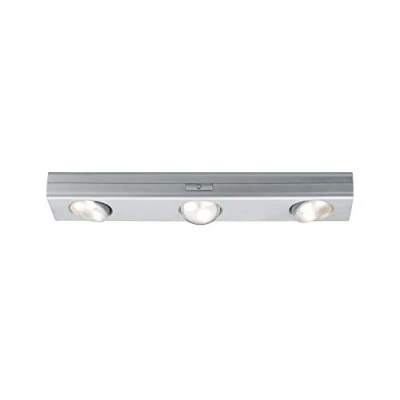 Image of Paulmann 70635 LED Furniture Jiggle Set of 3 Spots incl. 3x0.18 watt dimmable luminaire Chrome matt Cabinet Light Plastic Kitchen lamp 3000 K, Integriert, Silver