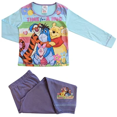 Image of Girls Winnie The Pooh Pyjamas Tigger Eeyore Piglet (4 5 Years) Turquoise