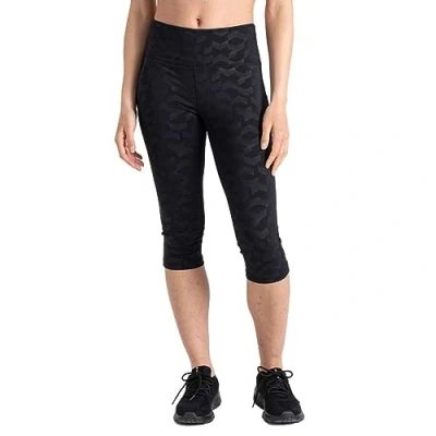 Image of Dare 2b Womens Influential 3/4 Legging Black Chevron Print 10
