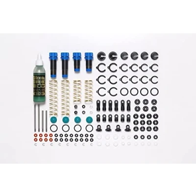 Image of Tamiya 54993 TT 02B/DF 03 Aluminium Oil Damper Set (2+2) Part Model Making Accessories for RC Vehicle/Remote Control Car, Multicoloured
