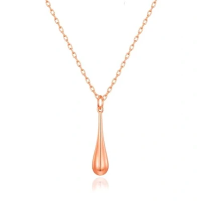 Image of Philip Jones Rose Gold Plated Teardrop Necklace