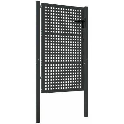 Image of vidaXL Garden Gate Anthracite 105x175 cm Steel