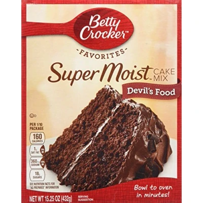 Image of Betty Crocker Super Moist Devil&#039;s Food Cake Mix
