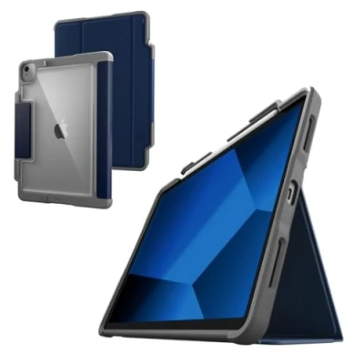 Image of STM Dux Plus, Ultra Protective Case for iPad Air 11&quot; M2/5th/4th Gen Apple Pencil Holder Supports Charging Rugged &amp; Drop Tested with Smart Sleep/Wake Cover