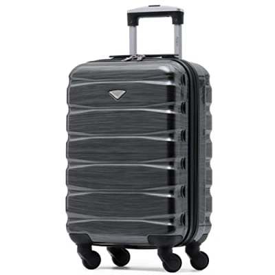 Image of Flight Knight Lightweight 4 Wheel ABS Hard Case Suitcases Cabin Carry On Hand Luggage Approved for Over 100 Airlines Including easyJet, British Airways, RyanAir, Virgin Atlantic, Emirates &amp; Many More