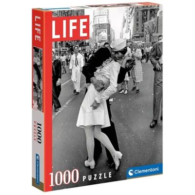 Image of Clementoni 39631 puzzle Life Magazine jigsaw 1000 pieces black and white, vintage Made in Italy, for adults