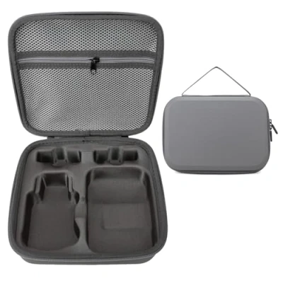 Image of Storage Bag for DJI Mini 4K/Mini 2/Mini 2 SE Newest Drone case Hard Shell Travel Carrying Compatible with and Accessories Grey