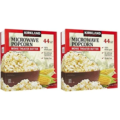 Image of KIRKLAND SIGNATURE lYGTcR Microwave Popcorn, 3.3 oz, 44 Count, 2 Pack