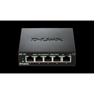 Image of D Link 5 Port 10 100 Metal Desktop Switch