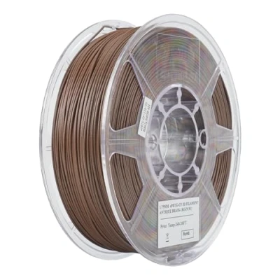 Image of eSUN PETG Filament 1.75mm, CF Carbon Fiber Filled Filament, 1KG Spool (2.2 LBS) 3D Printing Materials for FDM Printers,Antique Brass